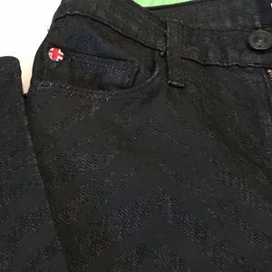 black hudson jeans with leopard print